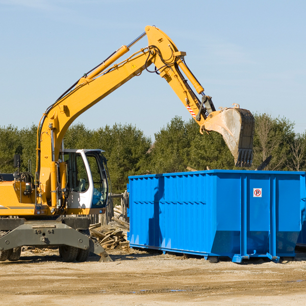 what are the rental fees for a residential dumpster in Marlton